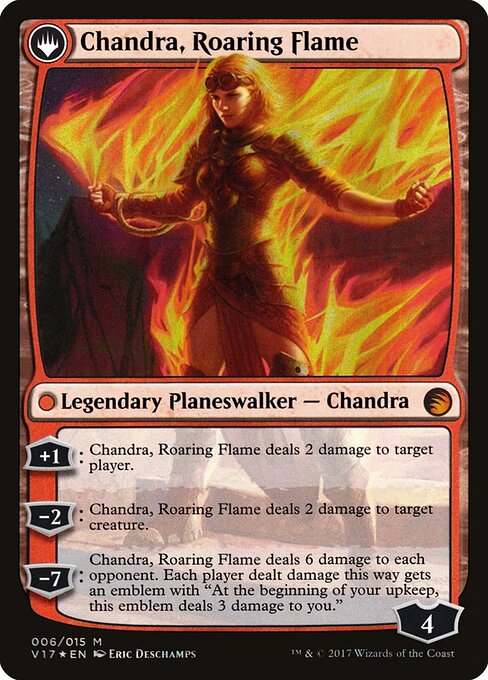 Chandra, Fire of Kaladesh // Chandra, Roaring Flame (back face)