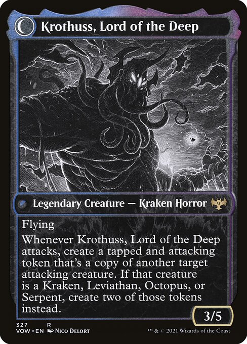Runo Stromkirk // Krothuss, Lord of the Deep (back face)