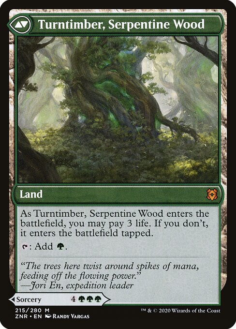 Turntimber Symbiosis // Turntimber, Serpentine Wood (back face)