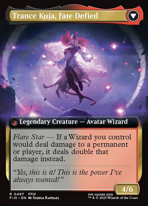 Kuja, Genome Sorcerer // Trance Kuja, Fate Defied (back face)
