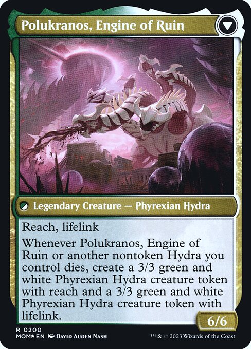 Polukranos Reborn // Polukranos, Engine of Ruin (back face)