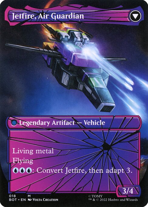 Jetfire, Ingenious Scientist // Jetfire, Air Guardian (back face)