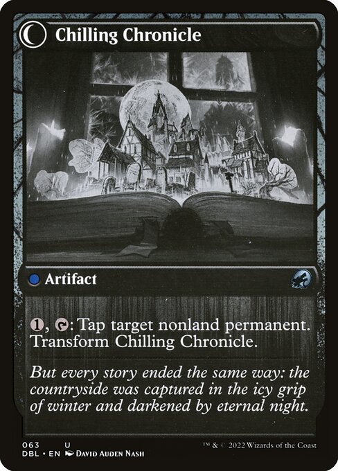 Mysterious Tome // Chilling Chronicle (back face)