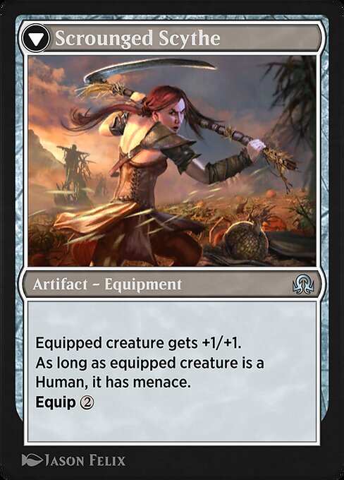 Harvest Hand // Scrounged Scythe (back face)