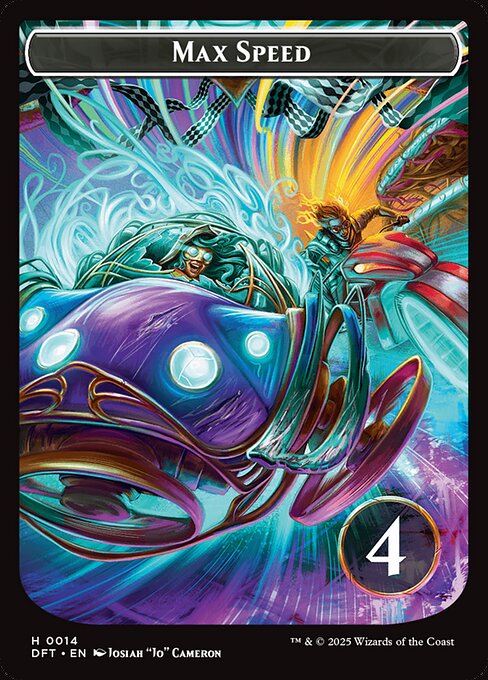 Start Your Engines! // Max Speed (back face)