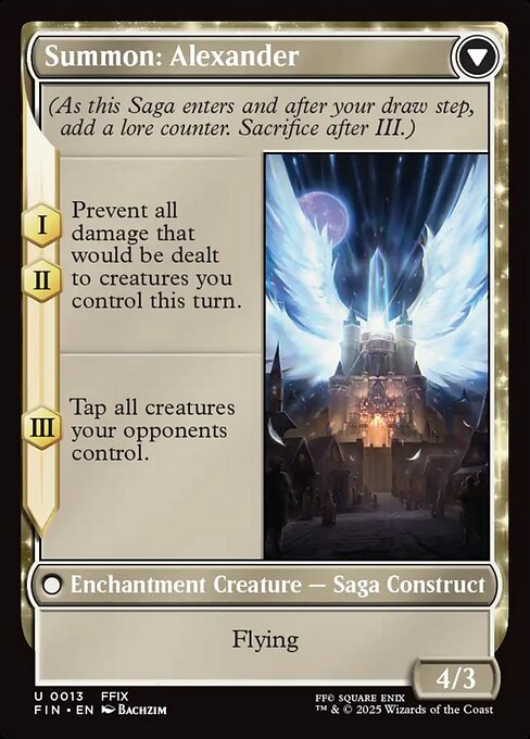 Crystal Fragments // Summon: Alexander (back face)