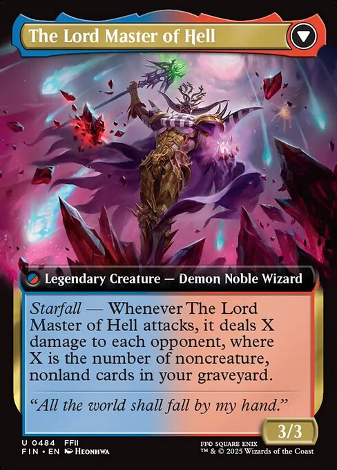 The Emperor of Palamecia // The Lord Master of Hell (back face)