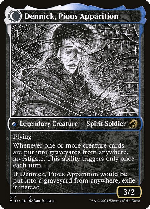 Dennick, Pious Apprentice // Dennick, Pious Apparition (back face)