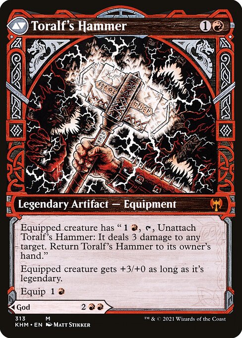 Toralf, God of Fury // Toralf's Hammer (back face)