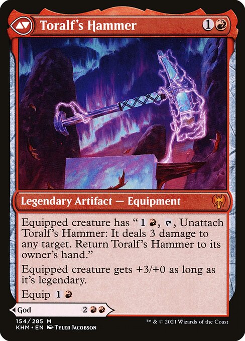 Toralf, God of Fury // Toralf's Hammer (back face)
