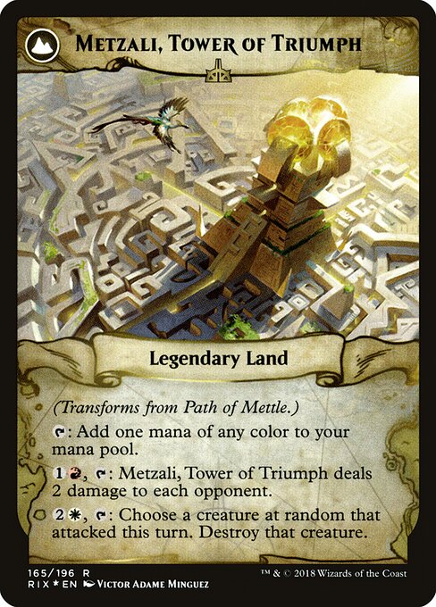 Path of Mettle // Metzali, Tower of Triumph (back face)