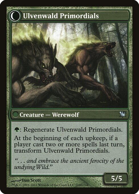 Ulvenwald Mystics // Ulvenwald Primordials (back face)