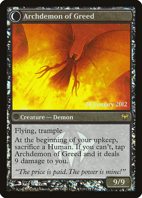 Ravenous Demon // Archdemon of Greed (back face)