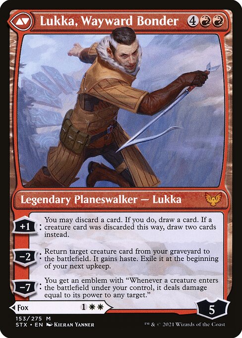 Mila, Crafty Companion // Lukka, Wayward Bonder (back face)