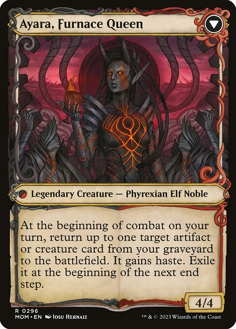 Ayara, Widow of the Realm // Ayara, Furnace Queen (back face)