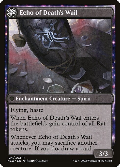 Tribute to Horobi // Echo of Death's Wail (back face)