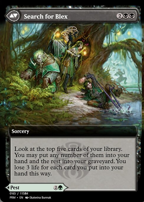 Blex, Vexing Pest // Search for Blex (back face)