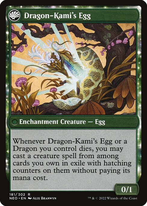 The Dragon-Kami Reborn // Dragon-Kami's Egg (back face)