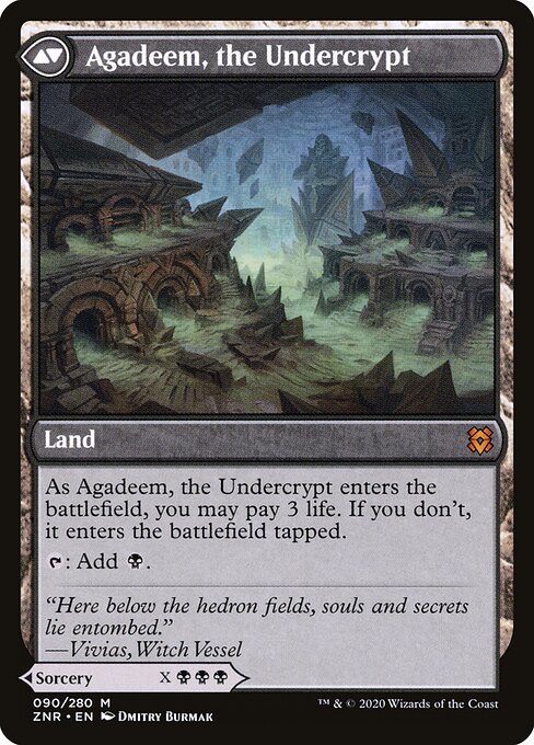 Agadeem's Awakening // Agadeem, the Undercrypt (back face)