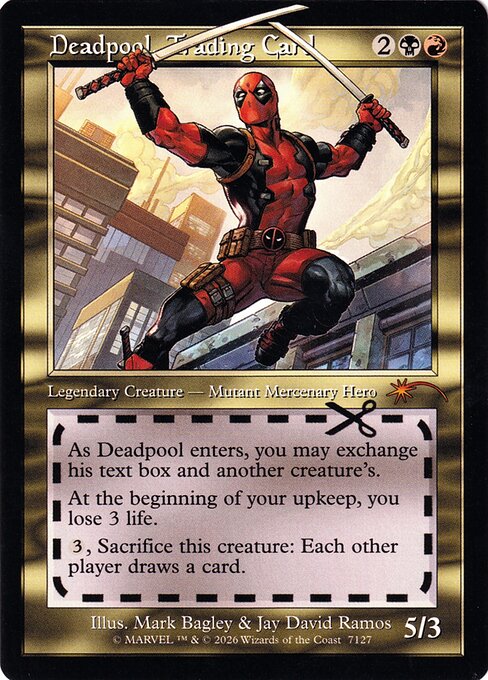 Deadpool, Trading Card