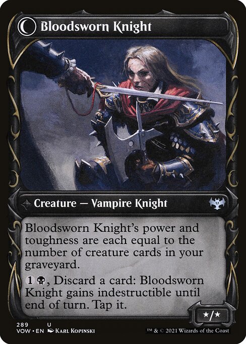 Bloodsworn Squire // Bloodsworn Knight (back face)