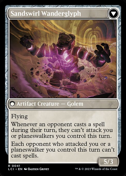 Unstable Glyphbridge // Sandswirl Wanderglyph (back face)