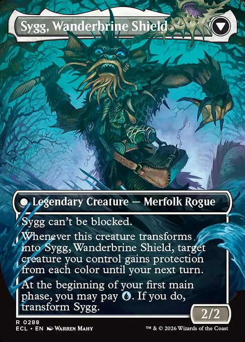 Sygg, Wanderwine Wisdom // Sygg, Wanderbrine Shield (back face)