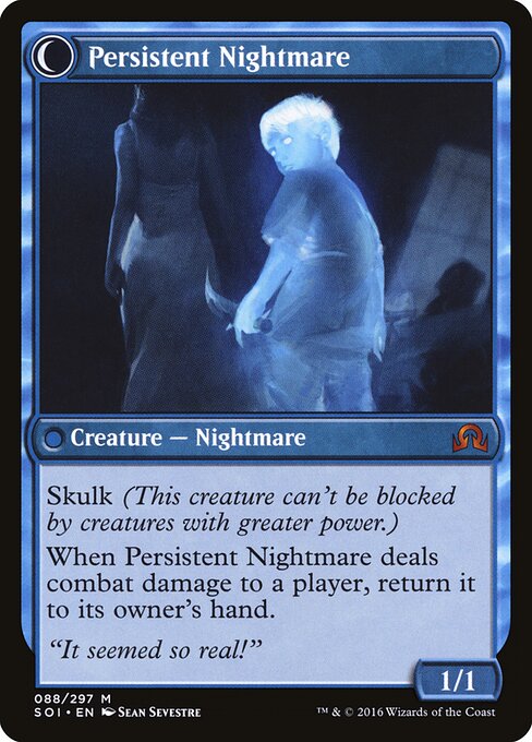 Startled Awake // Persistent Nightmare (back face)