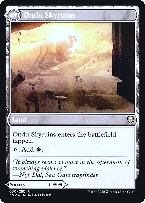 Ondu Inversion // Ondu Skyruins (back face)
