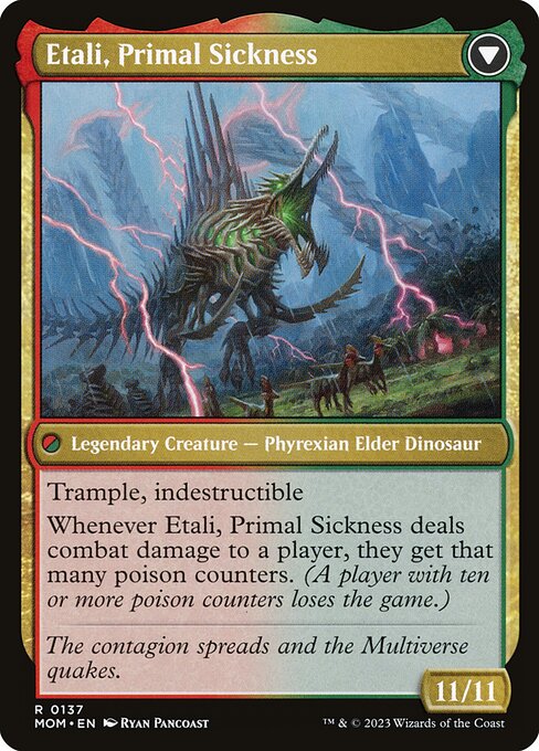 Etali, Primal Conqueror // Etali, Primal Sickness (back face)