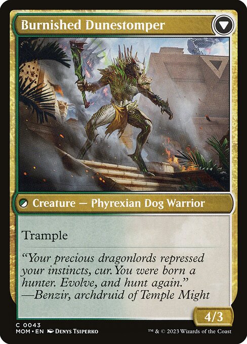 Tarkir Duneshaper // Burnished Dunestomper (back face)