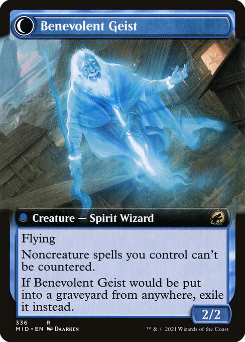 Malevolent Hermit // Benevolent Geist (back face)