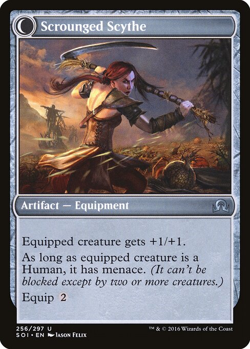 Harvest Hand // Scrounged Scythe (back face)