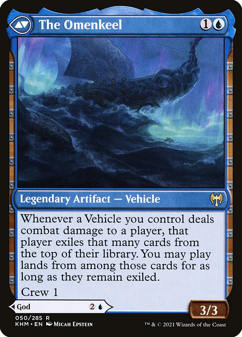 Cosima, God of the Voyage // The Omenkeel (back face)