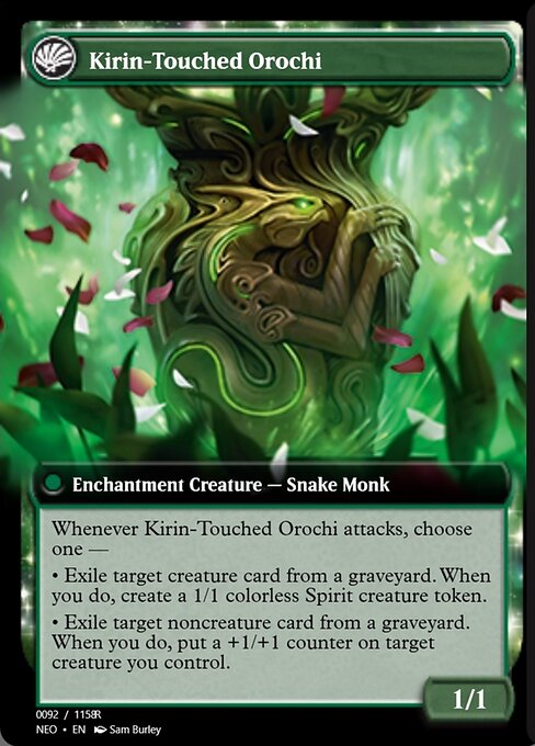 Teachings of the Kirin // Kirin-Touched Orochi (back face)