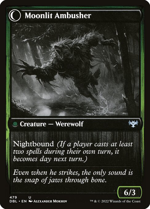 Oakshade Stalker // Moonlit Ambusher (back face)
