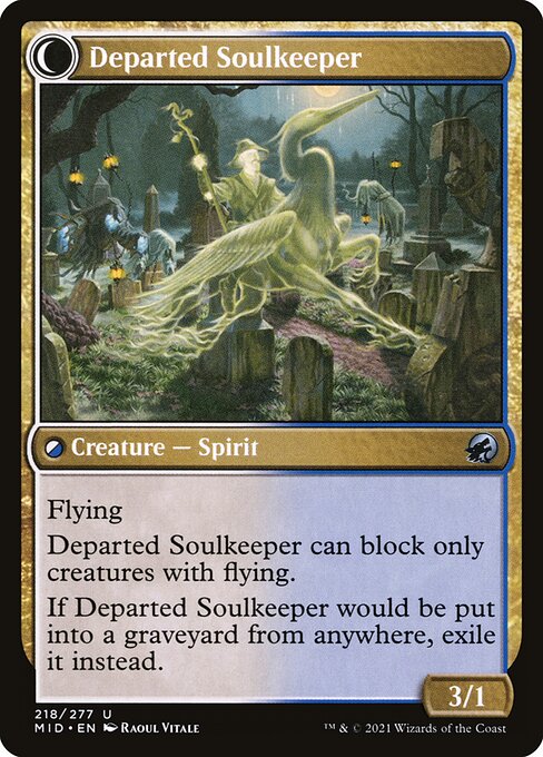 Devoted Grafkeeper // Departed Soulkeeper (back face)