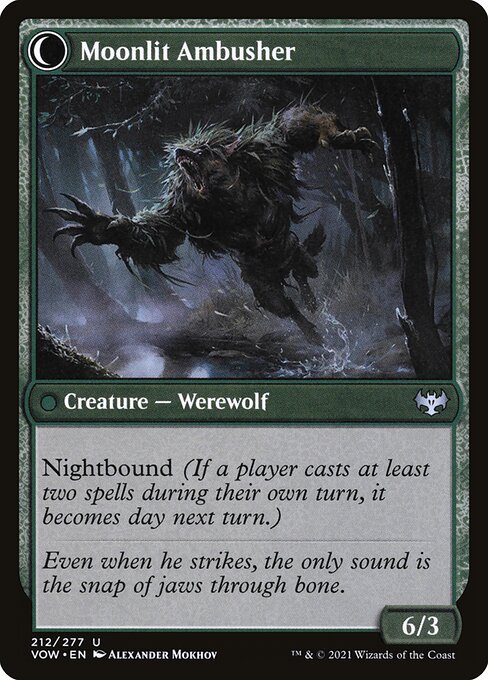 Oakshade Stalker // Moonlit Ambusher (back face)