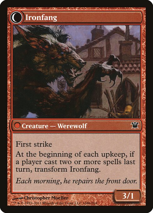 Village Ironsmith // Ironfang (back face)
