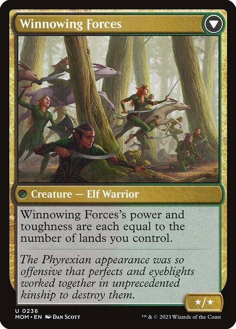 Invasion of Lorwyn // Winnowing Forces (back face)