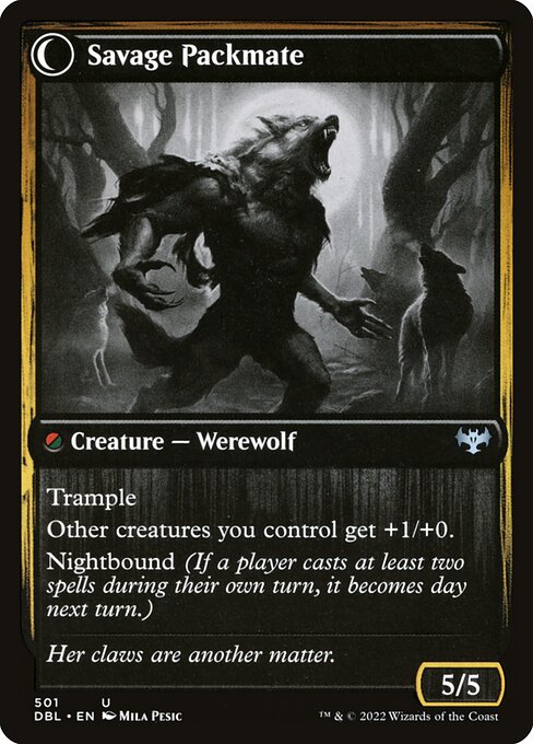 Child of the Pack // Savage Packmate (back face)