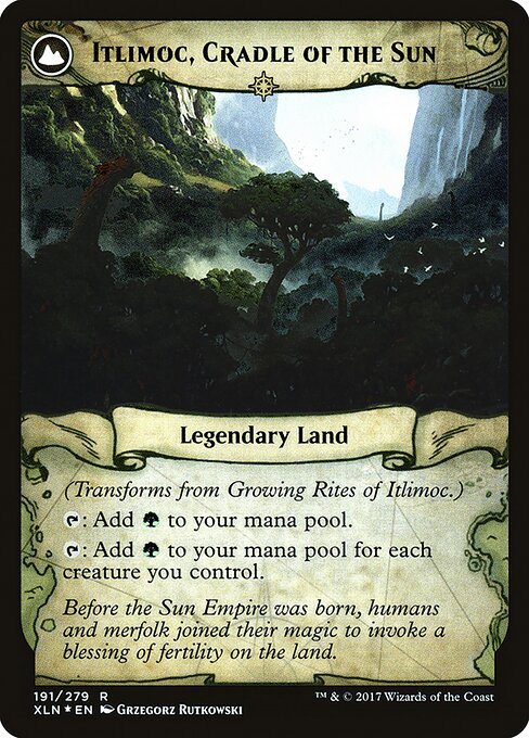 Growing Rites of Itlimoc // Itlimoc, Cradle of the Sun (back face)