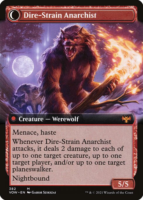 Volatile Arsonist // Dire-Strain Anarchist (back face)