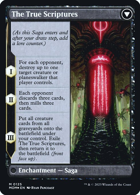 Sheoldred // The True Scriptures (back face)