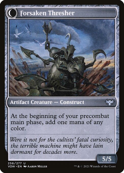 Foreboding Statue // Forsaken Thresher (back face)