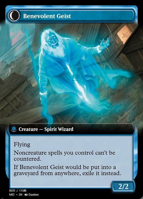 Malevolent Hermit // Benevolent Geist (back face)