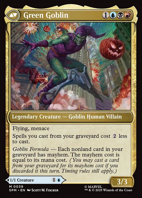 Norman Osborn // Green Goblin (back face)