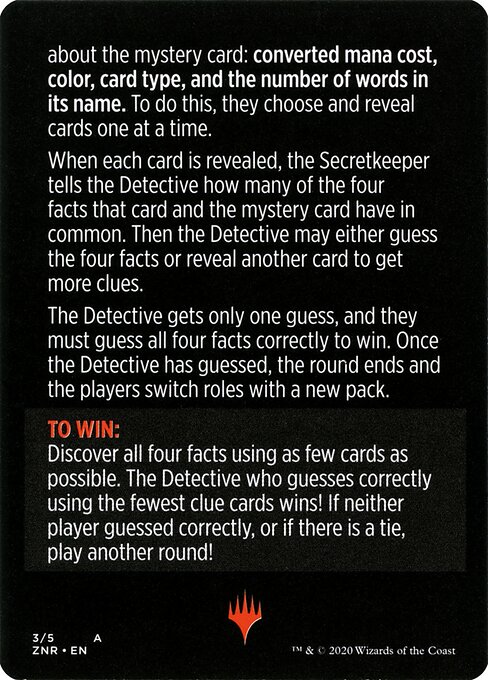 Booster Sleuth // Booster Sleuth (cont'd) (back face)