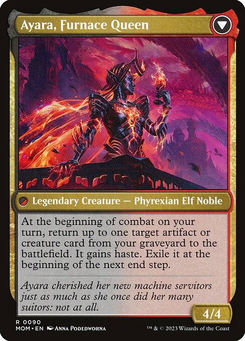 Ayara, Widow of the Realm // Ayara, Furnace Queen (back face)