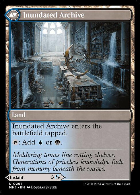 Waterlogged Teachings // Inundated Archive (back face)